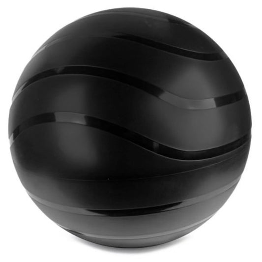 Beautiful Light Premium Yoga Ball Anti-Slip Firm Matte Texture for Yoga Pilates Crossfit Weightlifting (Black)