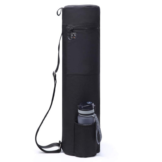 ELENTURE Waterproof Yoga Mat Bag Yoga Mat Carrier Exercise Yoga Mat Carry Bag for Women Men with Multi-Functional Storage Pockets and Water Bottle Holder