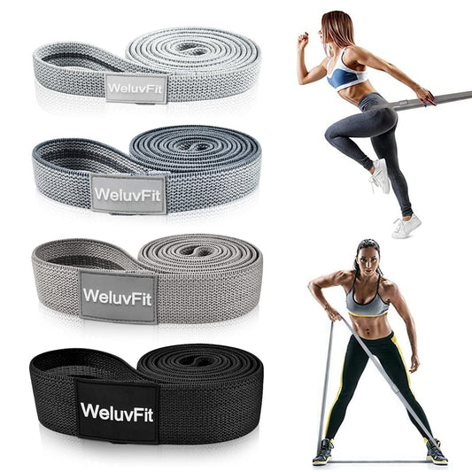 Long Resistance Bands WeluvFit Workout Bands Resistance for Women and Men Fitness Loop Booty Stretch Exercise Bands for Full Body Workout & Weight Training Pull Up Assistance Bands for Home Gym